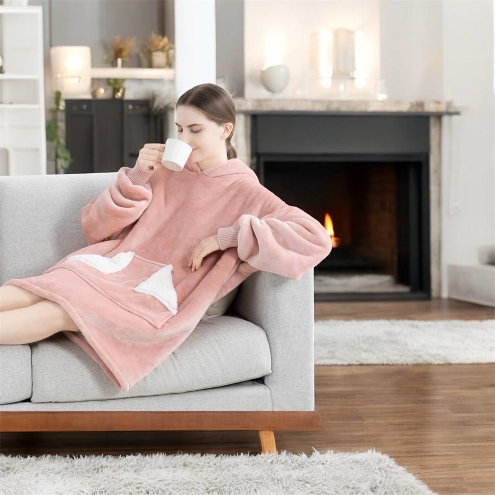 Warm soft Oversized Hoodie blanket